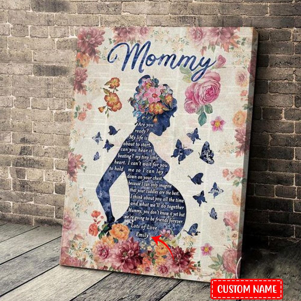 Póster personalizado del Día de la Madre ¿Estás lista, mamá?, lienzo