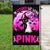 In October We Wear Pink, Halloween Cat Ribbon, Breast Cancer Awareness Flags, House & Garden Flag