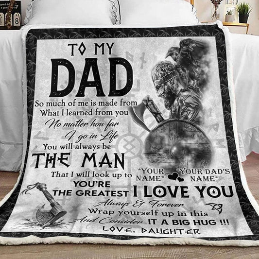 Para mi papá Mucho de mí Manta de polar y sherpa para el Día del Padre