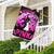 In October We Wear Pink, Halloween Cat Ribbon, Breast Cancer Awareness Flags, House & Garden Flag