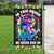 In This House We Never Give Up, Puzzle Piece Cat, Autism Awareness Flag, House & Garden Flag
