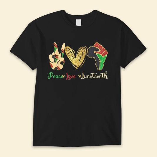 Camisetas de paz y amor por el 19 de junio