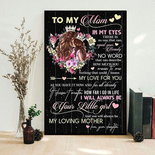 Siempre serás mi amada madre Póster del Día de la Madre, Lienzo