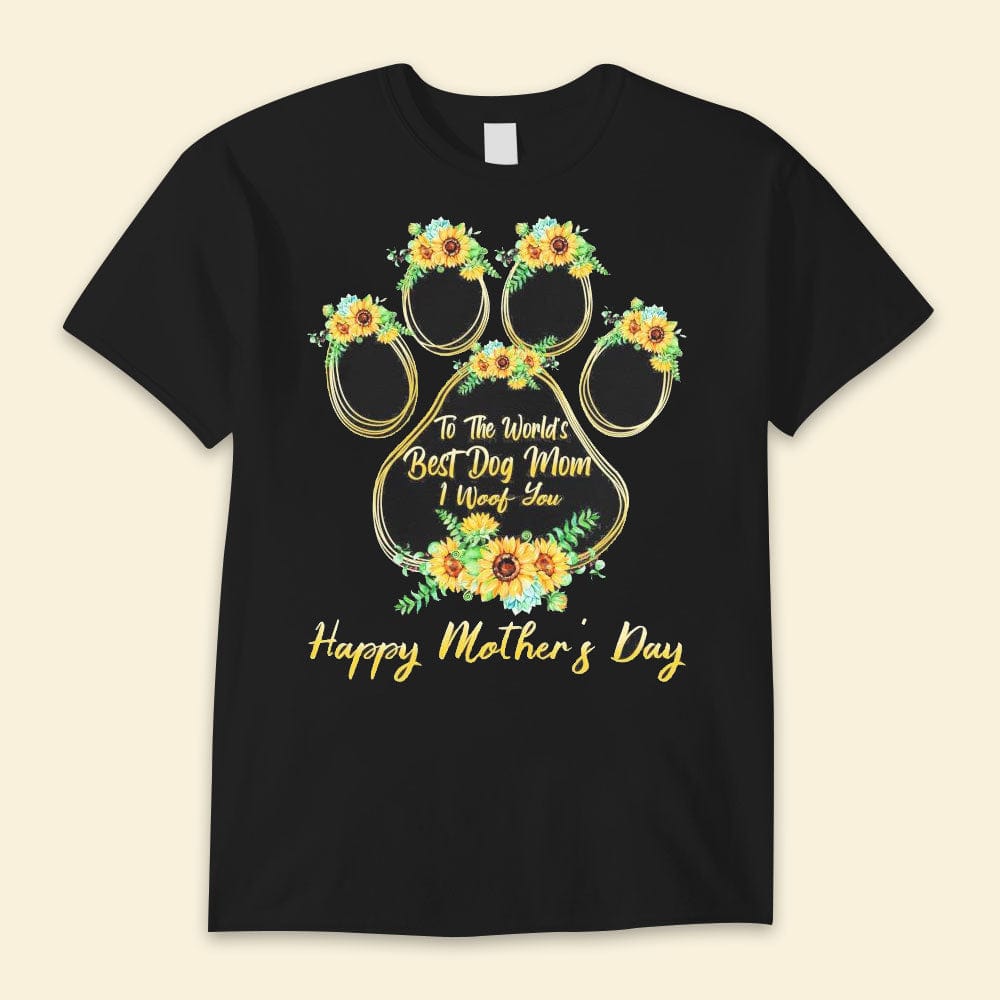 Para la mejor mamá perruna del mundo Camisetas del feliz día de la madre