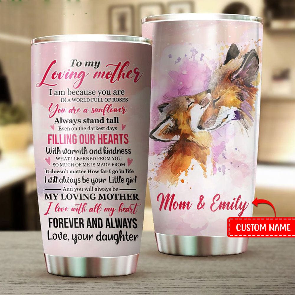 Vaso personalizado con el nombre de mi amada madre Fox