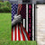 Believe, Pink Ribbon, Breast Cancer Awareness American Flag, House & Garden Flag