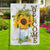 Arte de girasoles para el jardín de bienvenida, casa de girasoles, bandera de jardín