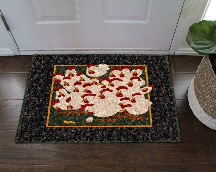 Cute Chicken Hens Chicken Doormat