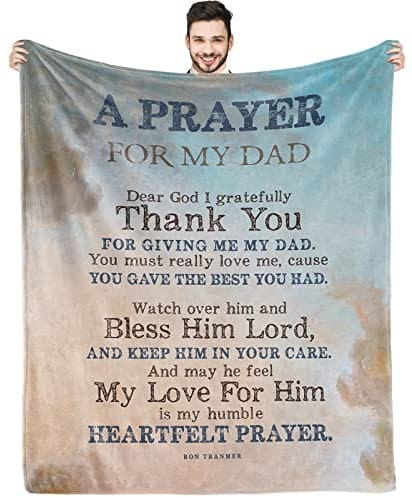 A Prayer For My Dad Father's Day Blanket