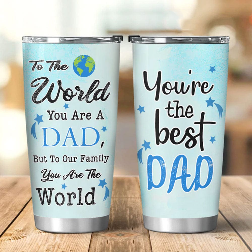 Vaso con la frase "Eres el mejor papá"