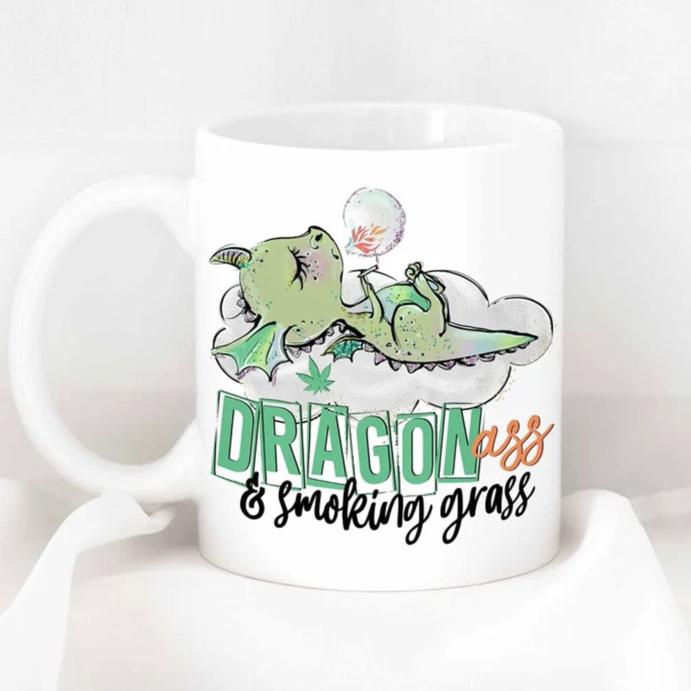 Dragon Ass & Smoking Grass Mugs, Cup