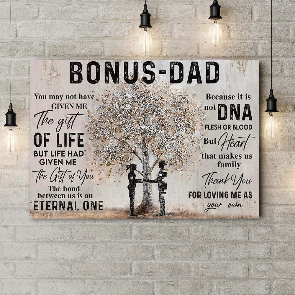 Póster del Día del Padre Bonus Dad, lienzo