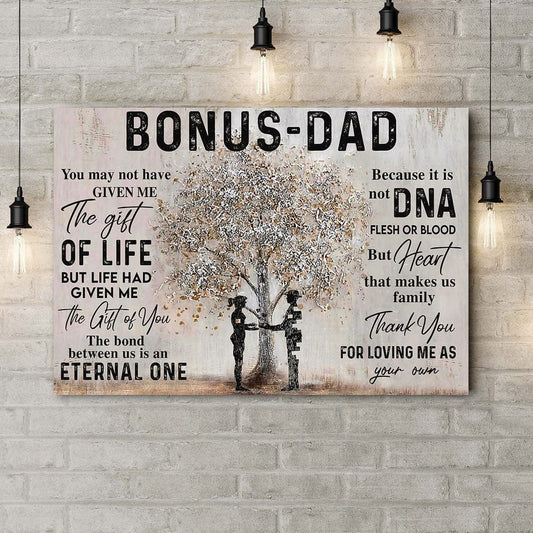 Póster del Día del Padre Bonus Dad, lienzo