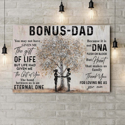 Bonus Dad Father's Day Poster, Canvas