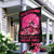 In October Even Witches Wear Pink, Halloween Breast Cancer Awareness Flag, House & Garden Flag