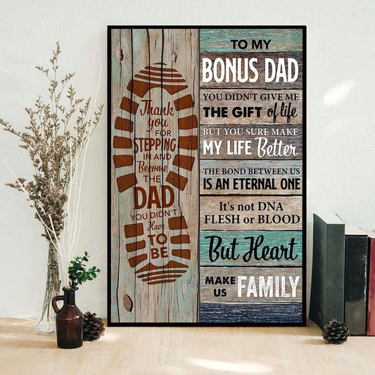 Póster del Día del Padre "A mi papá extra", lienzo