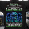 How Long Does It Take An Average Person To Become A Carpenter Skull Funny Shirts