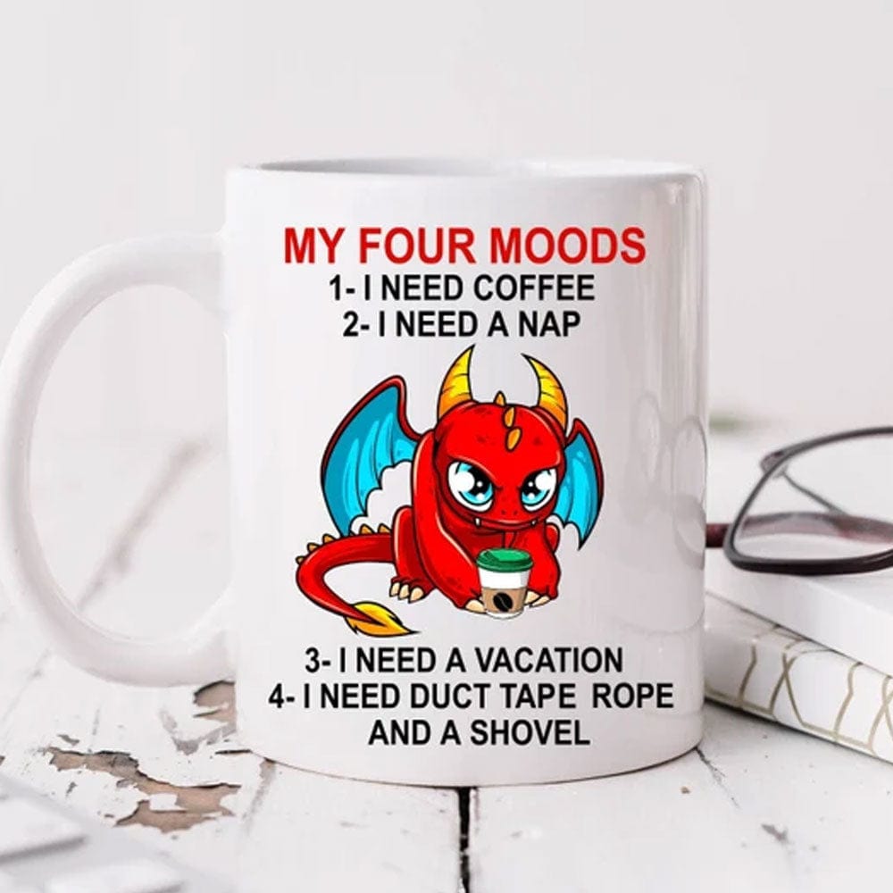 My Four Moods Dragon Mugs, Cup
