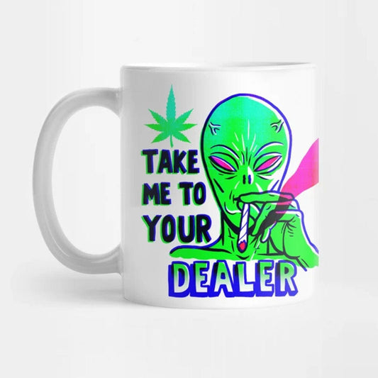 Llévame a tu distribuidor Tazas de fumar alienígenas, taza