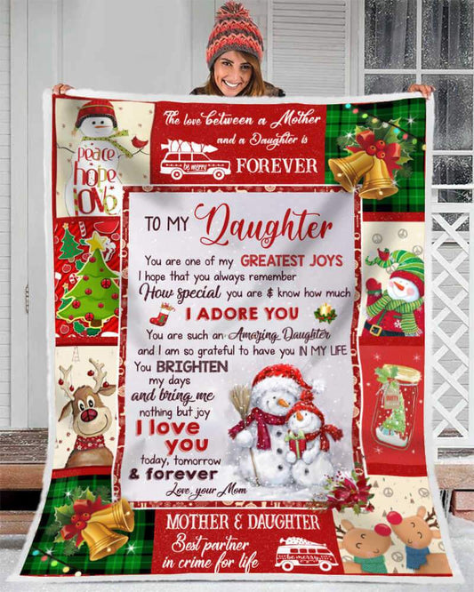 Hippie Blanket To My Daughter You Are One Of My Greatest Joys Fleece Blanket