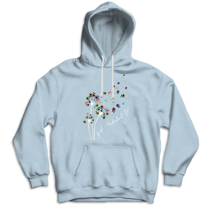 Camiseta de concienciación sobre la aceptación del autismo, aceptar, comprender, amar, pieza de rompecabezas, diente de león