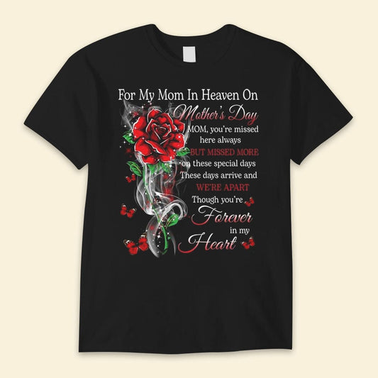 Camisetas para mi mamá en el cielo en el día de la madre