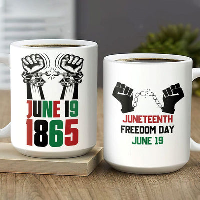 Juneteeth Freedom Day Mugs, Cup