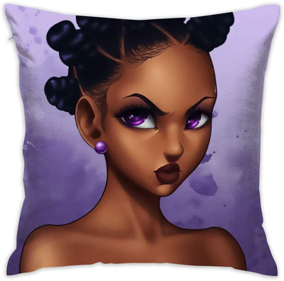 Cool African American Girl Pillow