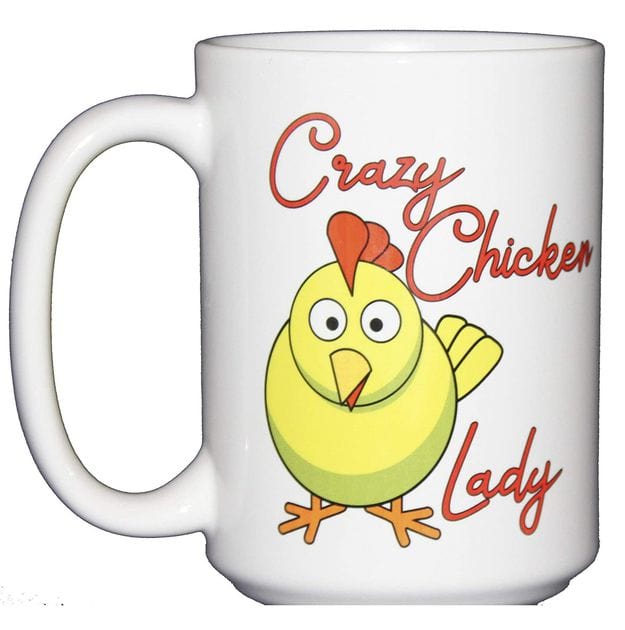 Taza de pollo Crazy Chicken Lady