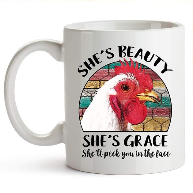 Taza de pollo Ella es bella, ella es gracia