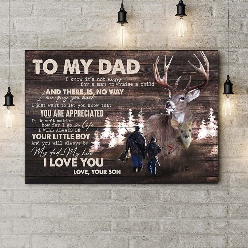 To My Dad Father's Day Poster, Canvas