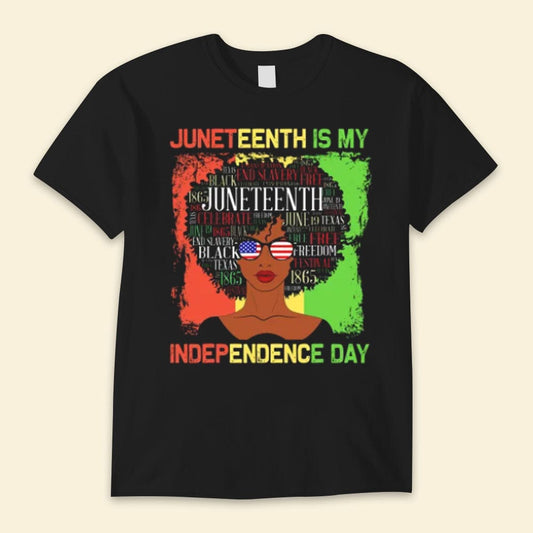 Camisetas de Juneteenth es mi día de la independencia