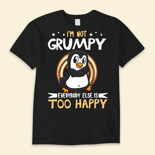Camisetas de pingüinos que no son gruñones