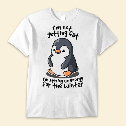 No estoy engordando Camisetas de pingüino