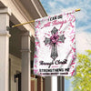 I Can Do All Things, Breast Cancer Awareness Flag, House & Garden Flag