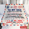 To My Dad So Much Of Me Father's Day Fleece & Sherpa Blanket