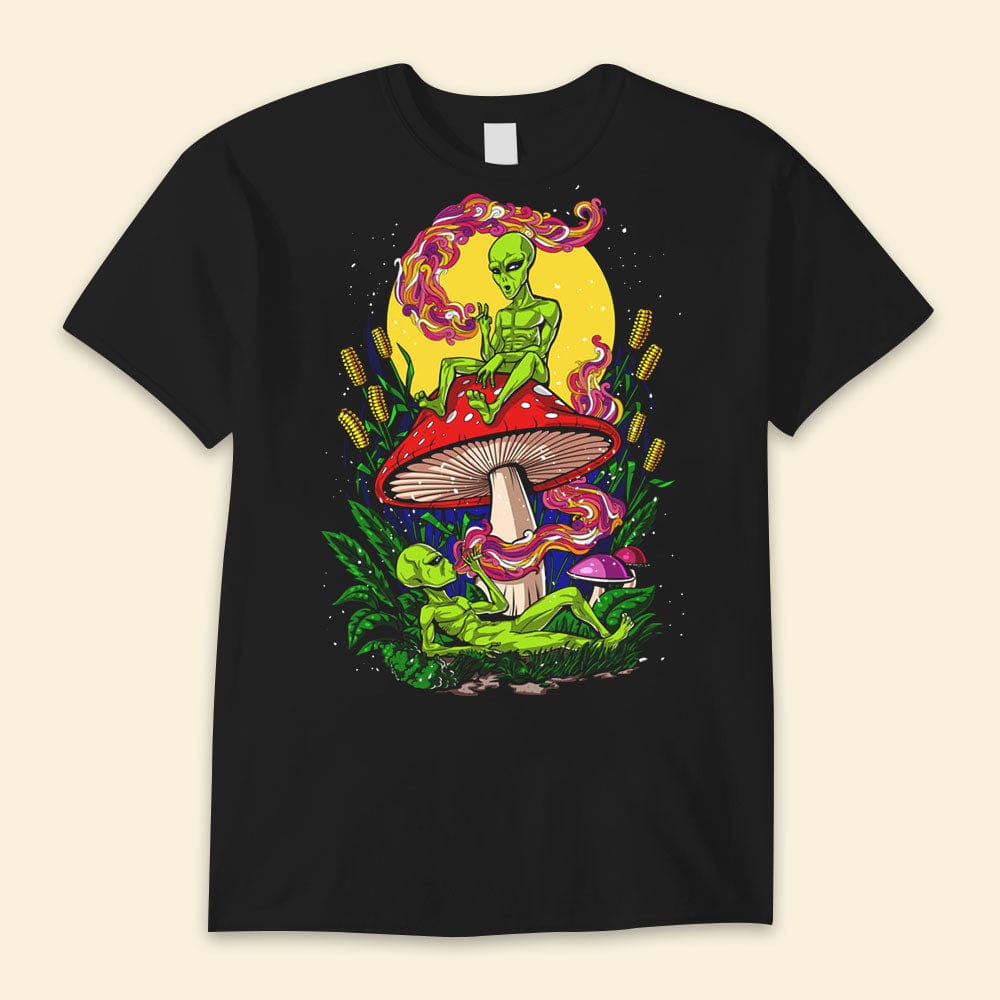 Camisetas geniales de extraterrestres con hongos