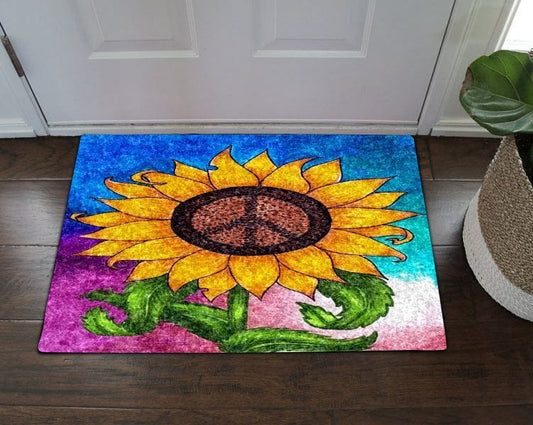 Sunflower  Hippie Doormat