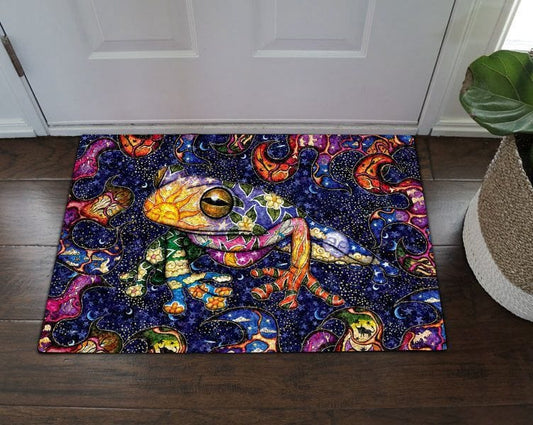 Hippie Peace Frog  Hippie Doormat