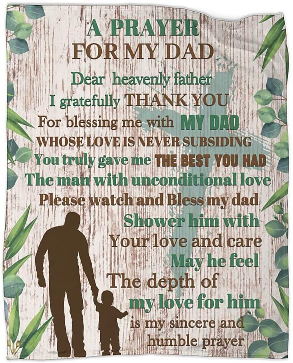 A Prayer For My Dad Father's Day Blanket