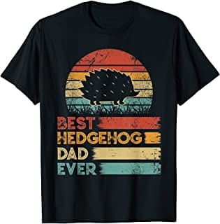 Camiseta retro vintage con el mejor erizo papá de todos los tiempos