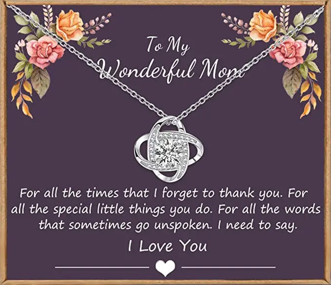 To My Wonderful Mom Necklace Mother Daughter Pendant - I Need To Say I Love You Mom