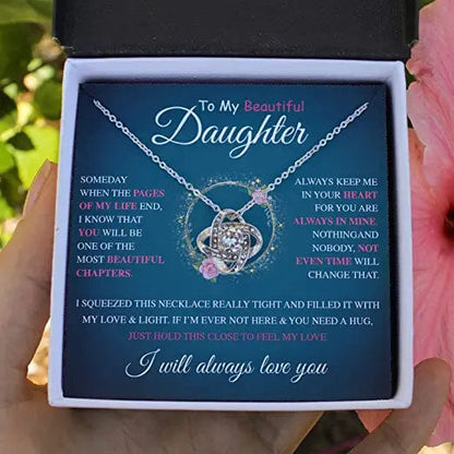 Daughter Jewelry Gift - To My Beautiful Daughter I Will Always Love You