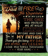 To My Dad Gift From Son Personalized Father's Day Blanket