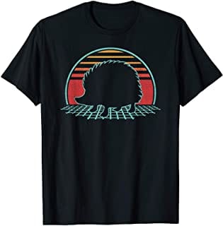 Camiseta retro vintage de erizo