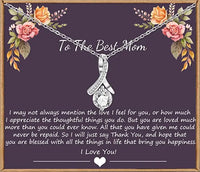 To The Best Mom Necklace For Mother - Hope That You Are Blessed With All The Things In Life That Bring You Happiness Daughter And Son Gift For Mom