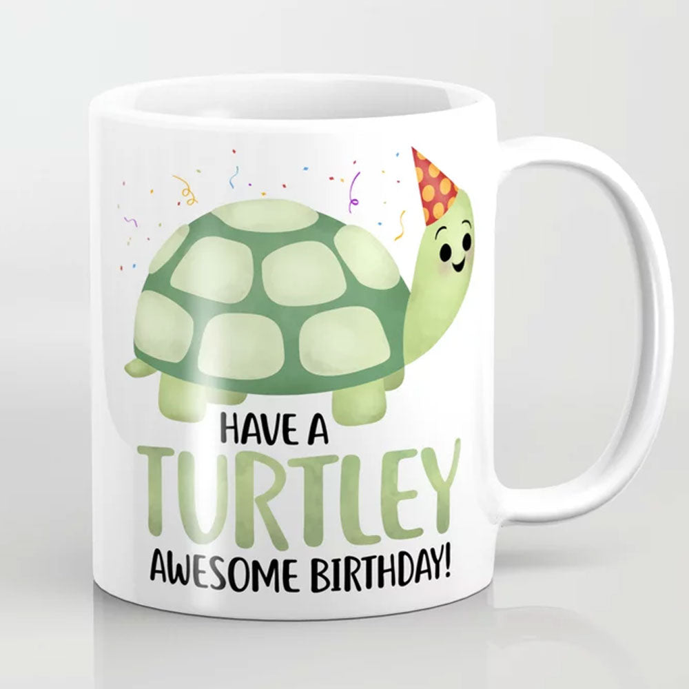 Tazas de tortugas, tazas de cumpleaños increíbles de tortugas