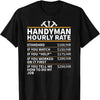 Handyman Hourly Rate Standard If You Watch Funny Handyman Shirts