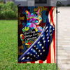 Don't Judge What You Don't Understand, Puzzle Piece & Cat, Autism American Awareness Flag, House & Garden Flag
