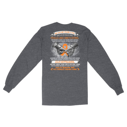 She Is My Beautiful Wife The Strongest Woman I Know Multiple Sclerosis Shirts